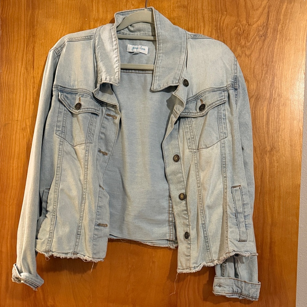Grace Light Wash Denim Jacket